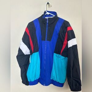 pierre cardin Vintage 80s 90s windbreaker colorful Jacket,size M
